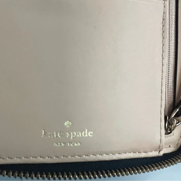 Kate spade Large zip Morgan around wallet passport holder travel clutch Black - Picture 7 of 12
